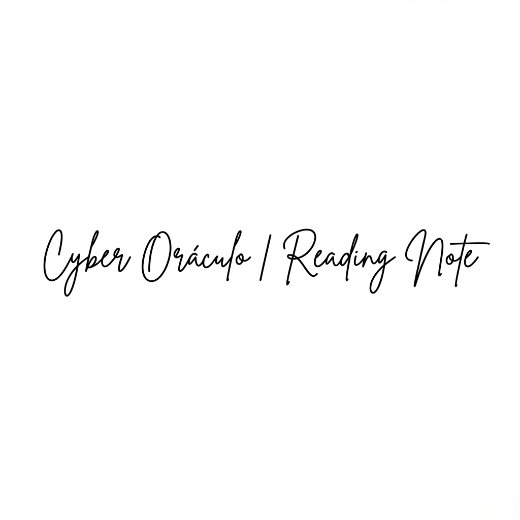 Cyber Oráculo | Reading Note